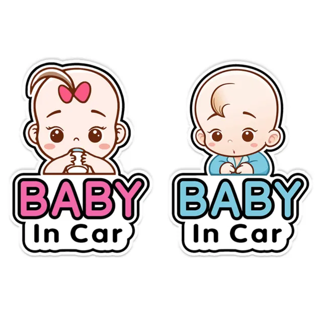 【愛家樂】彩色baby in car家有寶寶車貼(防撞車 警示貼 車身貼 汽車貼紙 防水貼紙-2入)