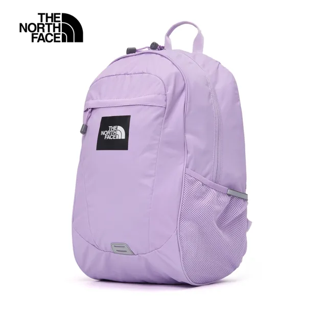 【The North Face 官方旗艦】北面兒童紫色大尺寸品牌LOGO休閒後背包｜8AMXHCP