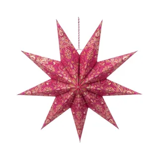 【PIP STUDIO】Winter Wonderland 紅紙星星花60cm(聖誕/居家裝飾/擺飾品)