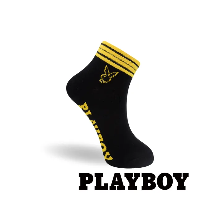 【PLAYBOY】8雙組亮彩線性棉襪(女襪/短襪/學生襪/休閒襪)