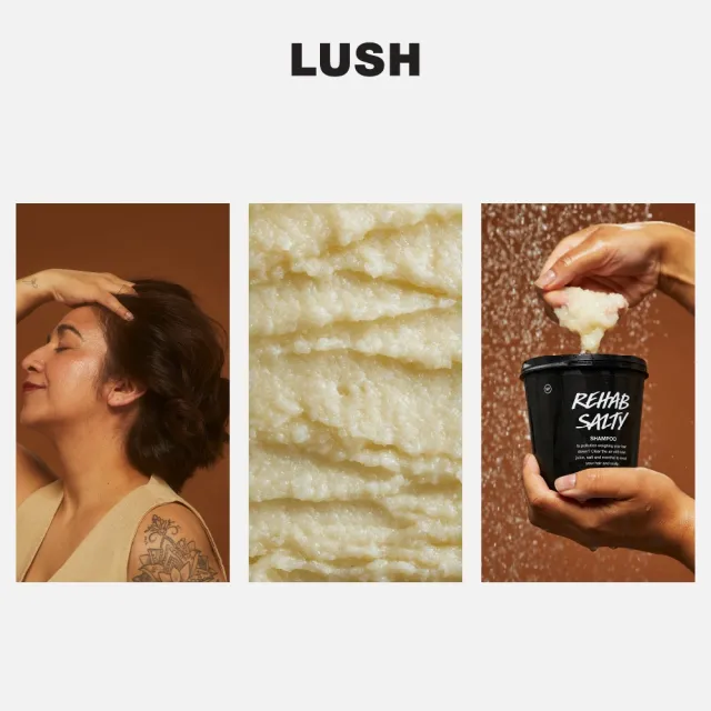 【LUSH 嵐舒】水果海鹽洗髮露 600g(洗髮露/修復秀髮/重拾光采/護髮)