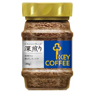 【KEY COFFEE】特級深焙即溶咖啡x4罐組(90g/罐)