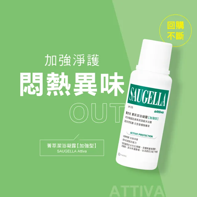 【SAUGELLA 賽吉兒】菁萃潔浴凝露加強型500ml二入特惠組(私密處清潔保養)