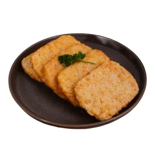 【巧食家】金黃酥脆四角薯餅X5盒(640g/10片/盒)