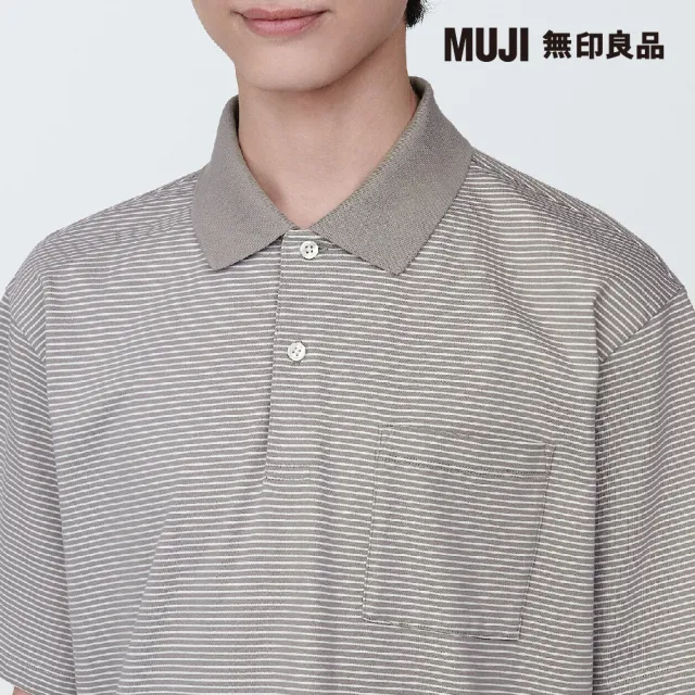 【MUJI 無印良品】男棉水洗天竺短袖POLO衫(共10色)