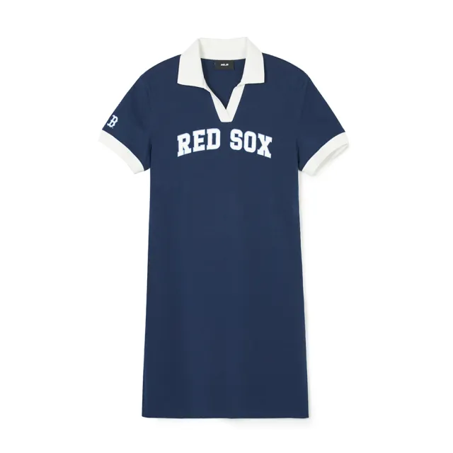 【MLB】連身裙 長版上衣 Varsity系列 波士頓紅襪隊(3FOPV0143-43NYS)