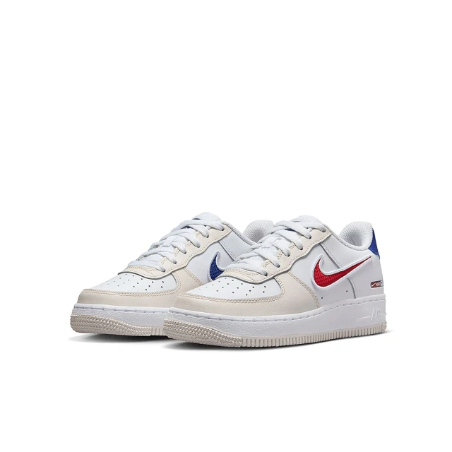 NIKE 耐吉 休閒鞋 女鞋 大童 運動鞋 AF1 AIR FORCE 1 LV8 GS 米 HF5744-146