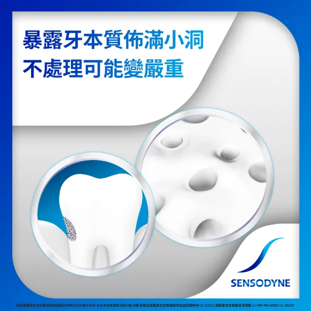 【SENSODYNE 舒酸定】進階護理 專業修復牙膏100g X3入(原味/亮白配方/沁涼薄荷)