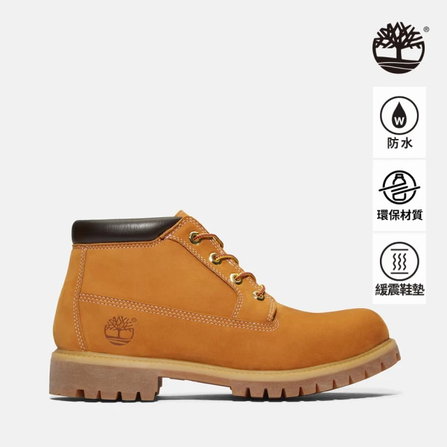 【Timberland】男款小麥黃經典防水短靴(23061231)