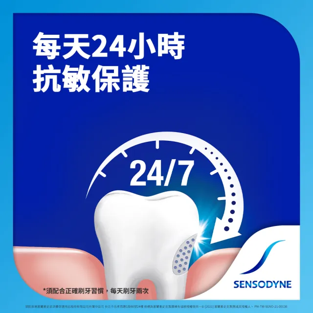 即期品【SENSODYNE 舒酸定】日常防護 長效抗敏牙膏X1入