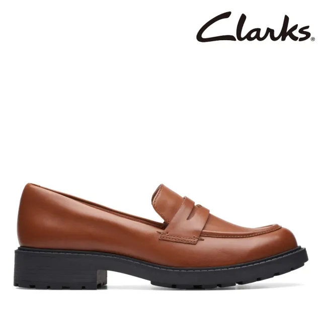 【Clarks】女鞋 Orinoco2 Penny 寬楦厚底學院風便士樂福鞋(CLF74788C)