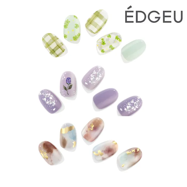 【EDGEU】沙龍凝膠美甲貼-信封設計款-多款任選(韓國美甲)