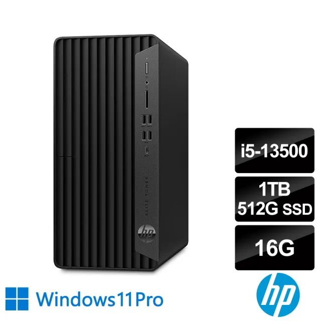 【HP 惠普】i5十四核商用電腦(600G9 MT/i5-13500/16G/512G SSD+1TB HDD/W11P)