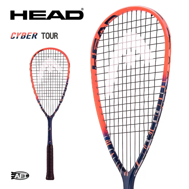 【HEAD】壁球拍 213054 壁拍 CYBER TOUR 160g(加贈不織布拍袋*1)