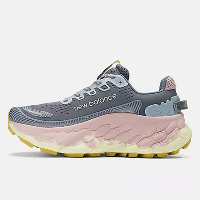 【NEW BALANCE】NB 慢跑鞋 運動鞋 跑鞋 慢跑鞋 休閒鞋 越野鞋 女鞋 灰色 粉紅色(WTMORCC3-D)