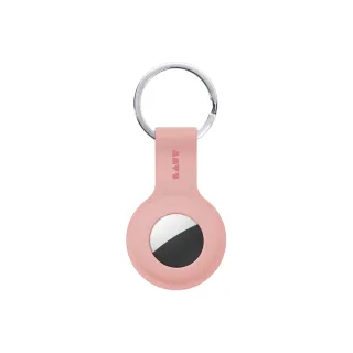 【LAUT 萊德】AirTag 矽膠鑰匙圈保護套-粉紅