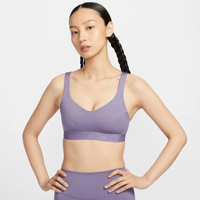 【NIKE 耐吉】運動內衣 女款 高度支撐 AS W NK DF INDY HGH SPT BRA 紫 FD1069-509