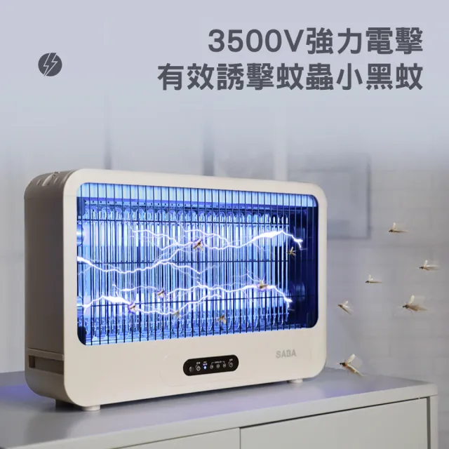 【SABA】20W電擊式捕蚊燈 SA-HG05(電擊式 滅蚊燈 補蚊燈 可懸掛 可桌立)