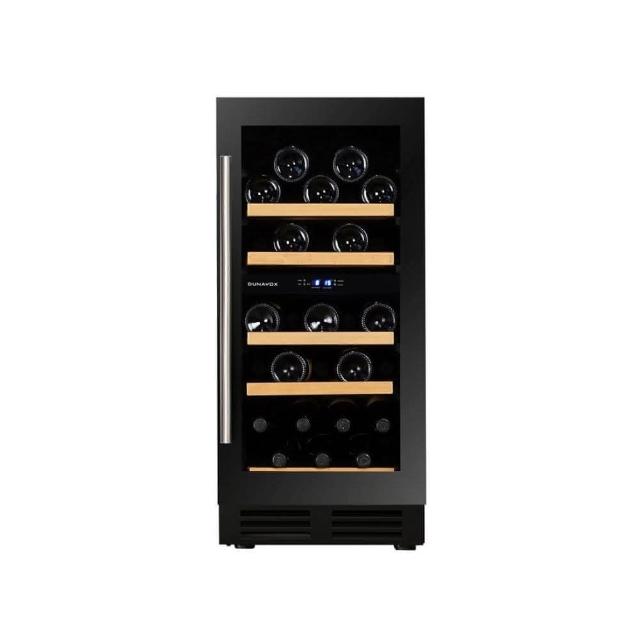【匈牙利 DUNAVOX 多瑙明珠】32瓶裝酒櫃 嵌入式酒櫃 雙溫控酒櫃(DAU-32.78DB.TW)