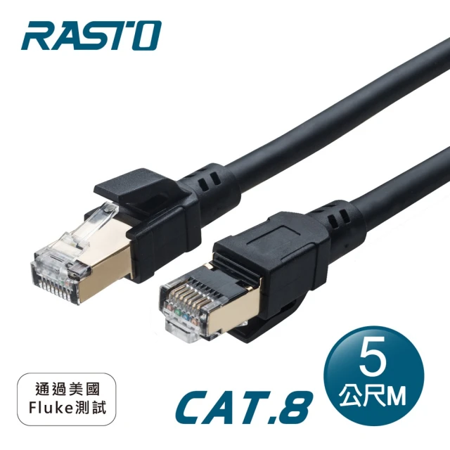 REC17 超極速 Cat8 鍍金接頭SFTP雙屏蔽網路線-