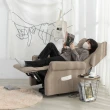 【IDEA】艾爾短絨布電動沙發躺椅/單人沙發(布沙發/休閒躺椅/美甲椅/起身椅/孝親椅)