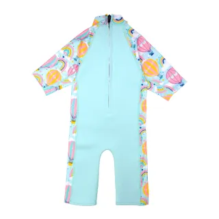 【Splash About 潑寶】兒童 連身泳裝 防寒 抗UV-彩虹熱氣球-2-6歲(兒童泳裝)