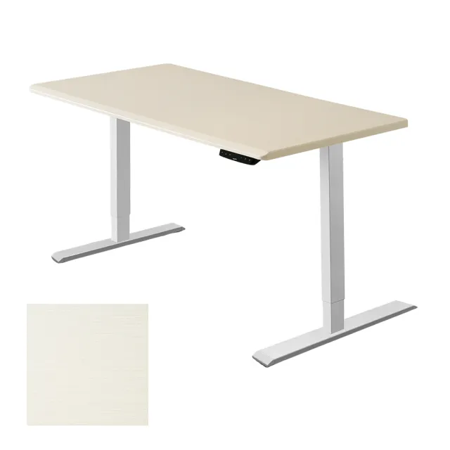 【FUNTE】Mini+ 雙柱電動升降桌/二節式 90x60cm 八色可選(辦公桌 電腦桌 工作桌)