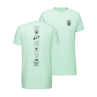 【Mammut 長毛象】Massone T-Shirt AF Men Emblems 有機棉機能短袖T恤 男款 薄荷綠 #1017-06120