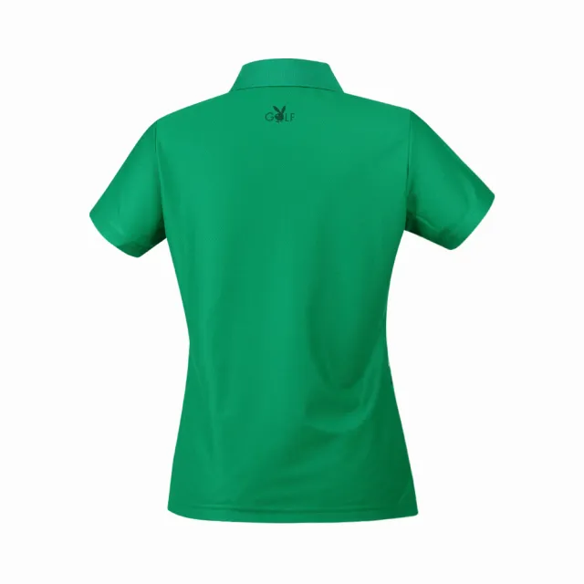 【PLAYBOY GOLF】女款水果印花高爾夫短袖POLO衫-綠(吸濕排汗/抗UV/高爾夫球衫/KA24105-45)