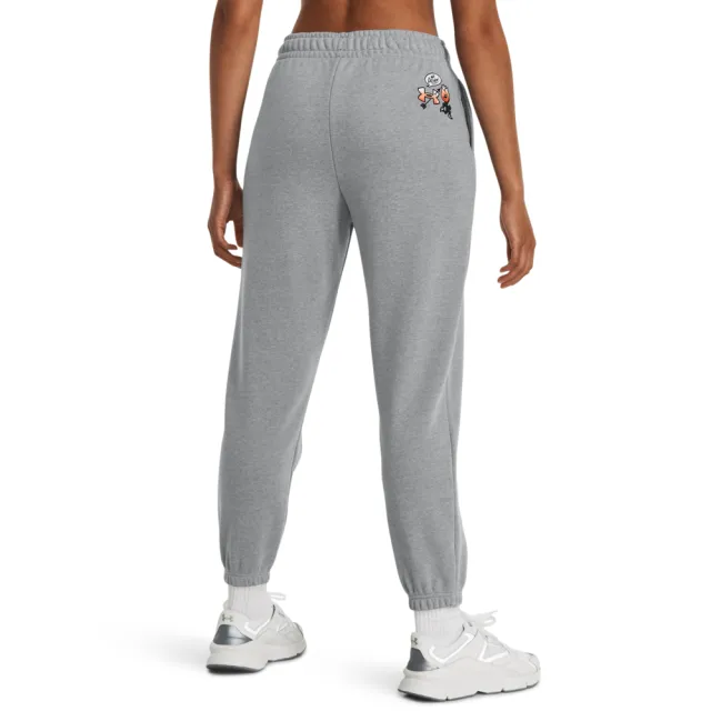 【UNDER ARMOUR】UA 女 HWT Terry Jogger Rose長褲_1379831-011(灰色)