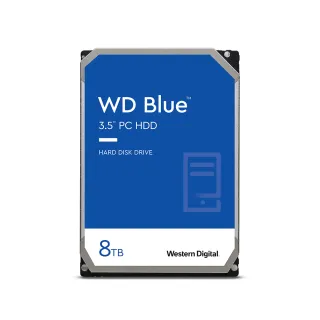 【WD 威騰】藍標 8TB 3.5吋 5640轉 128MB 桌上型內接硬碟(WD80EAAZ)