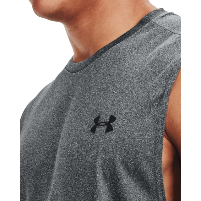 【UNDER ARMOUR】UA 男 Velocity背心_1327972-012(灰色)