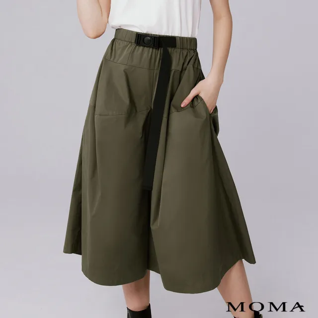 【MOMA】工裝風汽球褲(墨綠色)
