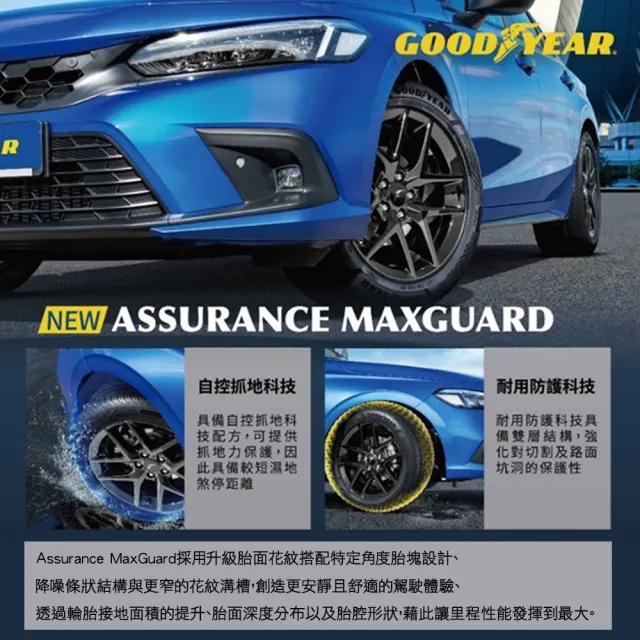 【GOODYEAR 固特異】輪胎 固特異 AMG-1956515吋_四入組_195/65/15(車麗屋)