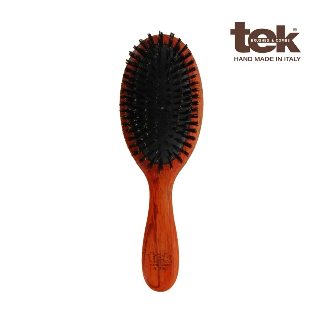 【tek】古典桃花心木紋梳 黑馭梳(梳子/按摩梳/氣墊梳/頭皮按摩)