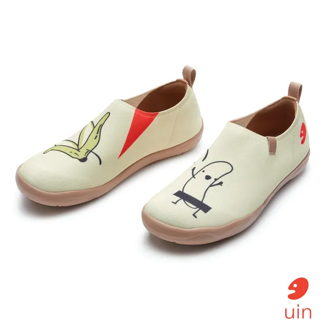 【uin】西班牙原創設計 男鞋 魅惑香蕉人彩繪休閒鞋M1010863(彩繪)