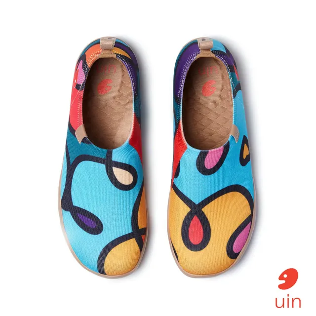 【uin】西班牙原創設計 女鞋 藍夢彩繪休閒鞋W1011481(彩繪)