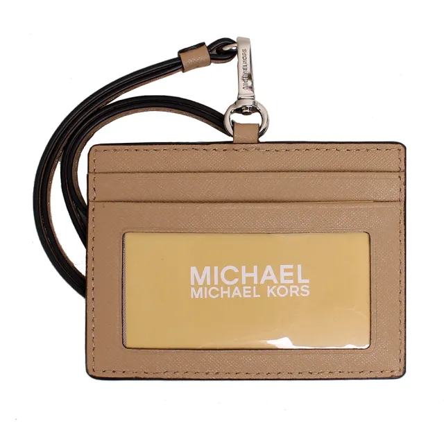 【Michael Kors】MK立體LOGO防刮皮革識別證件夾(多色任選)