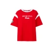 【FILA官方直營】#榮耀巴黎 女短袖圓領T恤-紅色(5TEY-1506-RD)