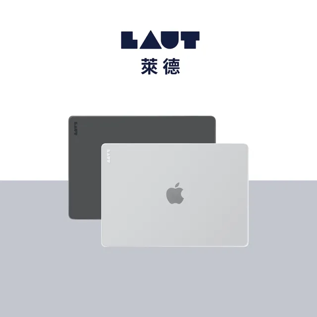 【LAUT 萊德】Macbook Pro 13吋（2020/2022）霧面筆電保護殼-白(適用M1/M2電腦殼)
