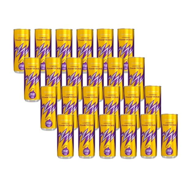 【葡萄王】PowerBOMB康貝特爆能能量飲料24入(婁峻碩推薦 牛磺酸  B群 維生素C 葡萄王官方)