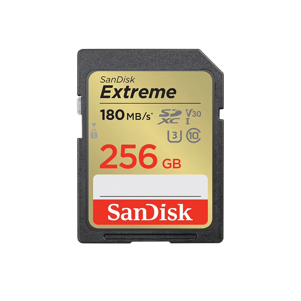 【SanDisk】Extreme SD UHS-I 記憶卡 256GB(公司貨)