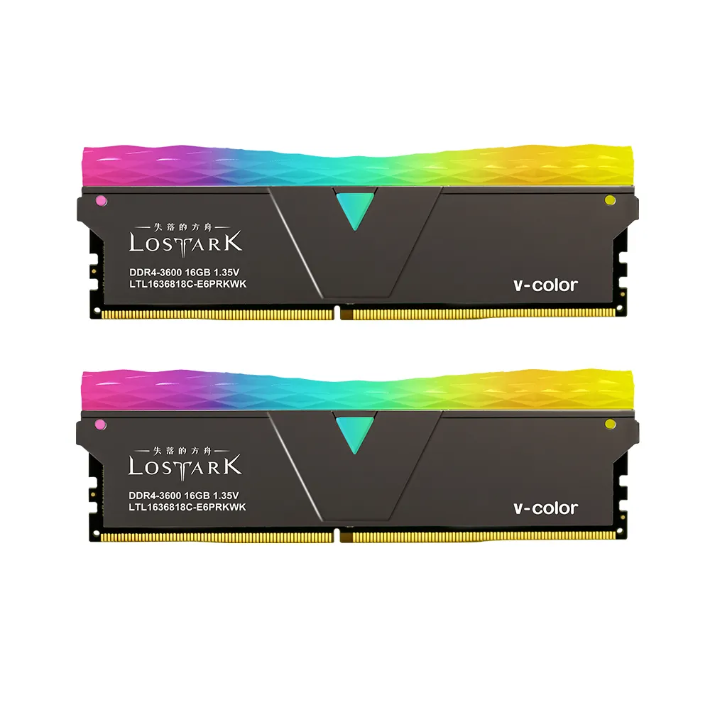 【v-color】Prism Pro RGB DDR4 3600 32GB kit 16GBx2(LOSTARK:失落的方舟 聯名桌上型超頻記憶體)