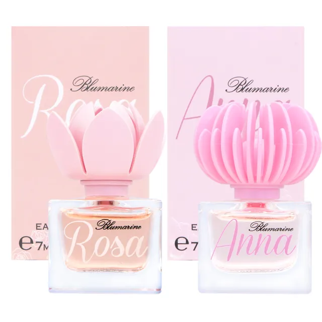 【Blumarine 布魯瑪琳】布魯瑪琳 Rosa+Anna 女性淡香精 7ml 小香組合(專櫃公司貨)
