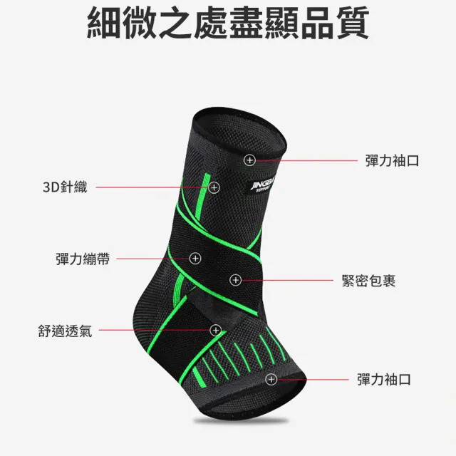 【灰熊厲害】專業級穩固雙加壓運動護踝-1只(腳踝支撐帶 護具)