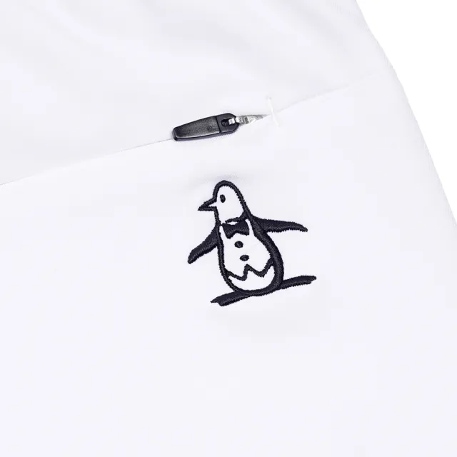 【Munsingwear】企鵝牌 男款白色時尚商務休閒高機能彈性防曬短褲 MGTL8504