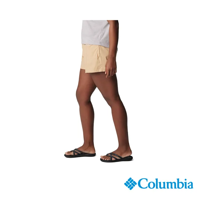 【Columbia 哥倫比亞】女款-Boundless Trek™防潑短褲-卡其色(UAL45140KI/IS)