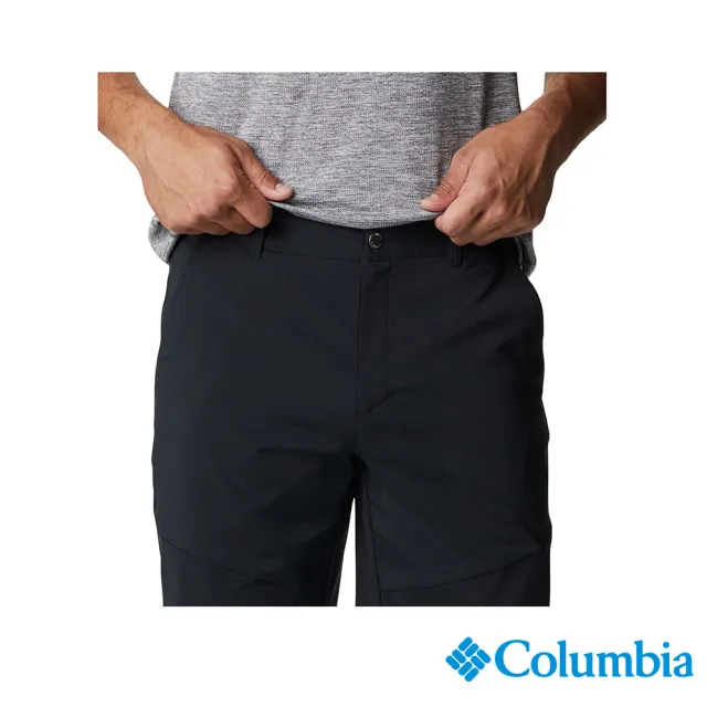 【Columbia 哥倫比亞】男款-Tech Trail Short-防曬UPF50防潑短褲-黑色(UAO02910BK/IS)