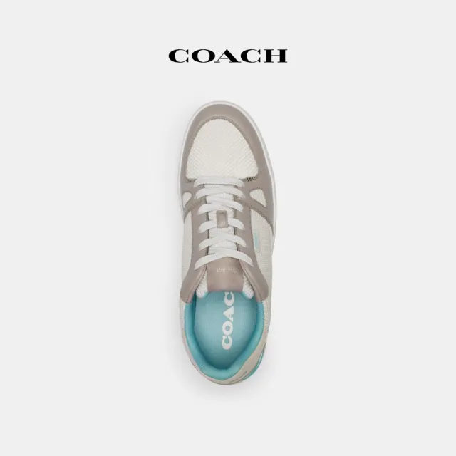 【COACH蔻馳官方直營】CLIP球場運動鞋-褪藍色/灰樺木色(CR872)