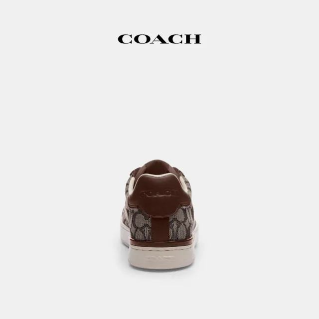 【COACH蔻馳官方直營】CLIP經典Logo低筒運動鞋-楓棕色(CT349)